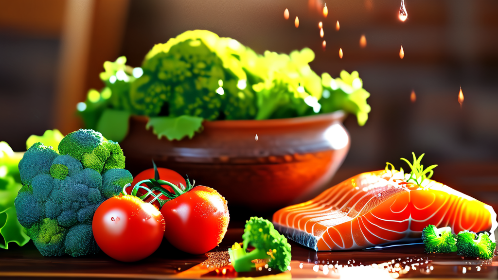 전립선 건강을 위한 식습관 가이드 (realistic 스타일)