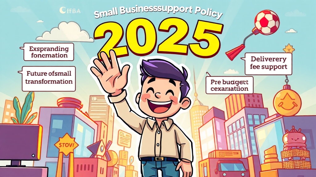 2025년 달라지는 지원 정책 (cartoon 스타일)