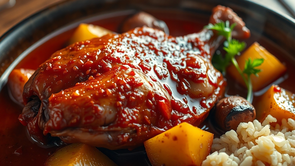 닭볶음탕 맛있게 끓이는 방법 (realistic 스타일)