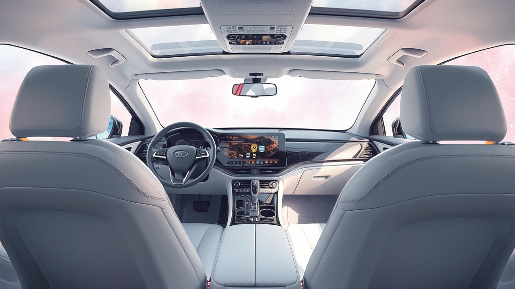 인포테인먼트 시스템 및 편의 사양 (watercolor 스타일)