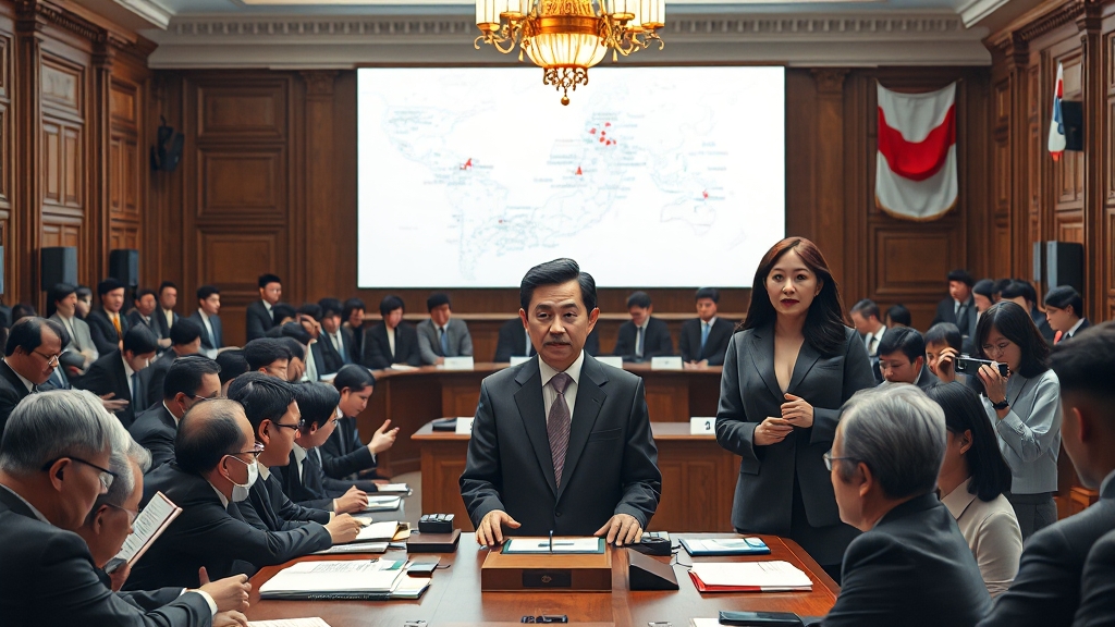 관련 인물 및 주요 사건 (realistic 스타일)