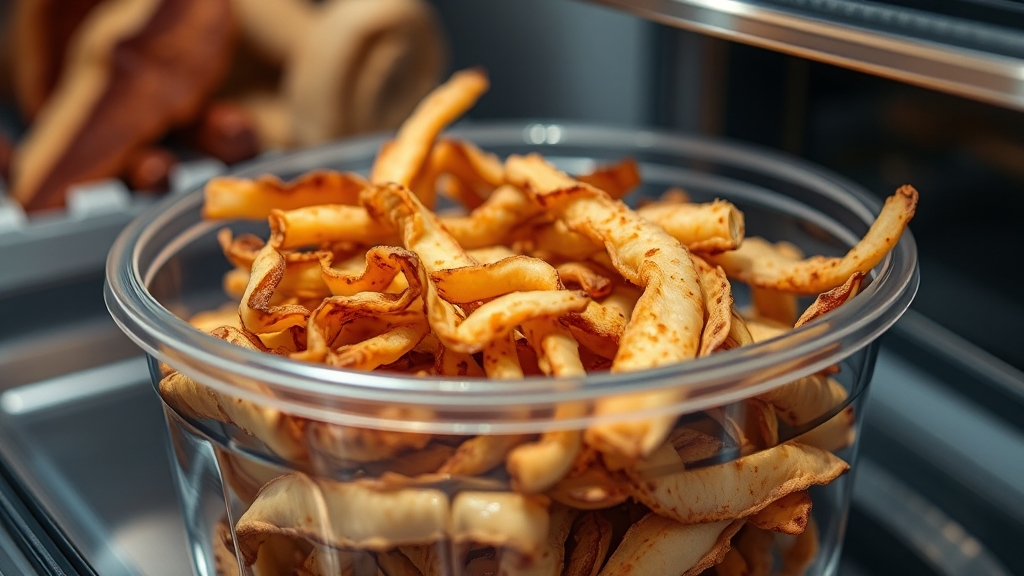 보관 및 섭취 시 주의사항 (realistic 스타일)