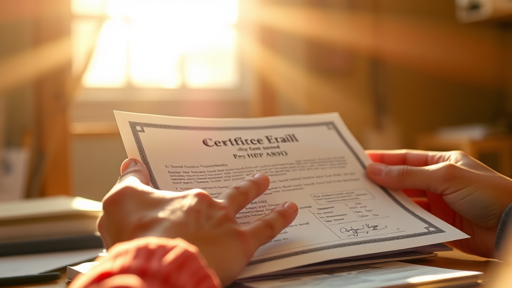 차상위계층 확인서 준비 서류 (realistic 스타일)