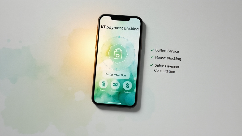 KT 소액결제, 궁금증 해결! (watercolor 스타일)