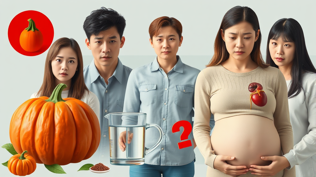 부작용 및 주의사항 (realistic 스타일)