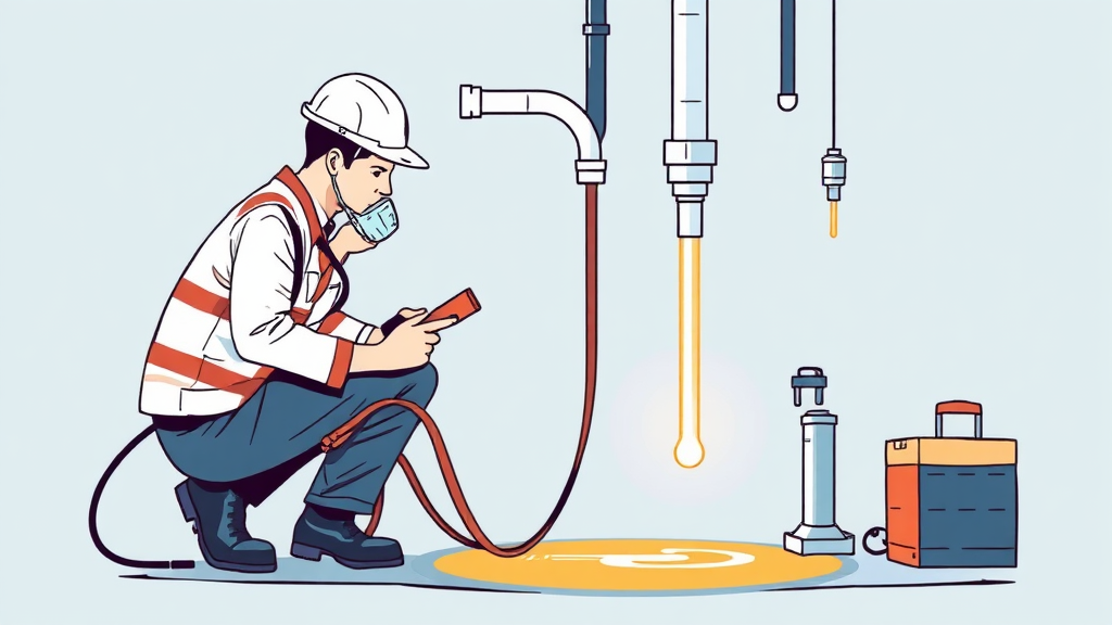 누수 수리, 직접 할까 전문가에게 맡길까? (illustration 스타일)