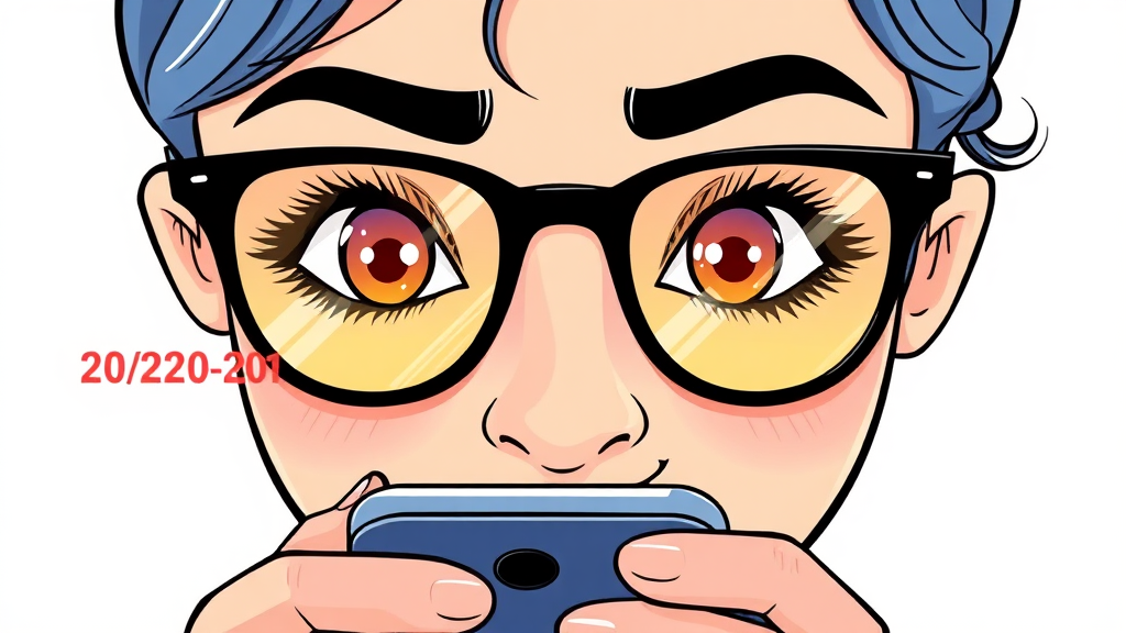 눈 건강, 생활 습관으로 지켜요! (illustration 스타일)