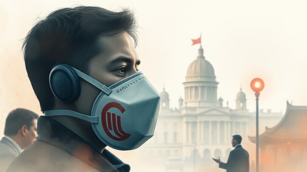 국내 정치 사회 이슈 (watercolor 스타일)