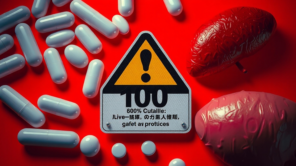 고덱스캡슐 복용법 및 주의사항 (realistic 스타일)