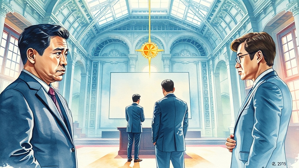 2025 대선, 향후 전망은? (watercolor 스타일)