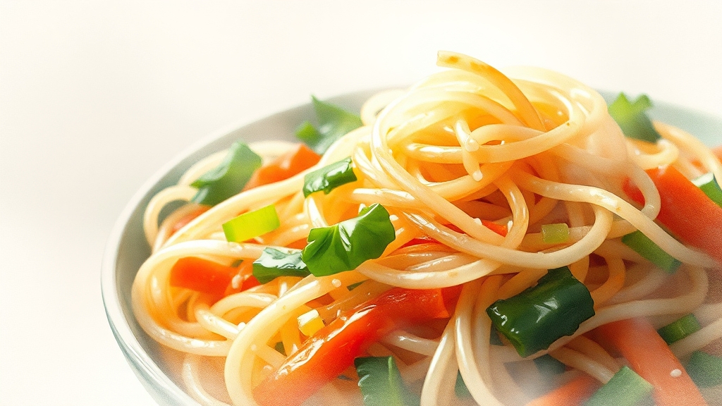 잡채 재료 준비 노하우 (watercolor 스타일)