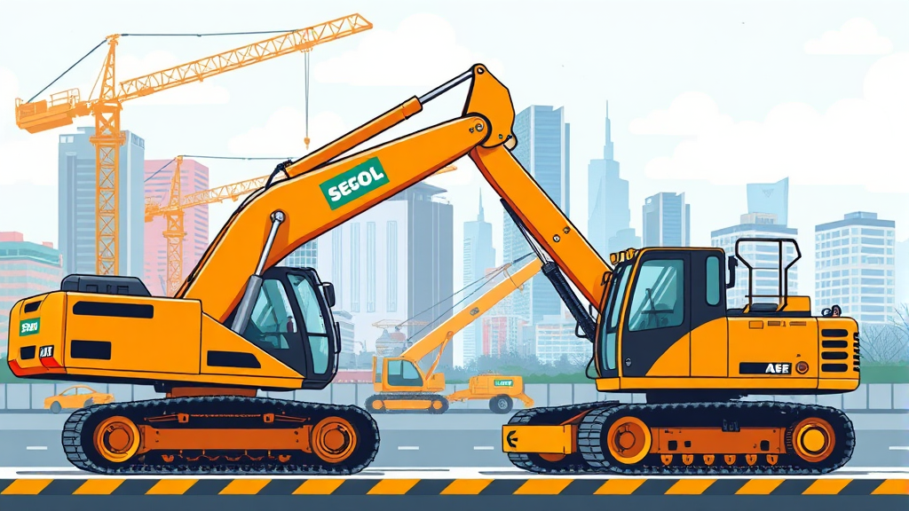 건설기계 광고 규제 완화 총정리 6 건설기계 광고 시장 변화 전망 (illustration 스타일)