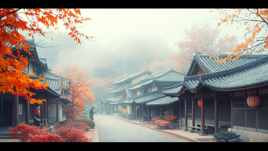 한국민속촌, 어떤 곳? (watercolor 스타일)