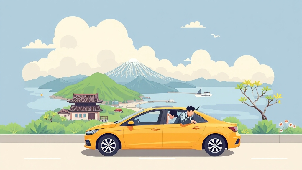 제주도 숙소 예약 시 체크사항 (illustration 스타일)