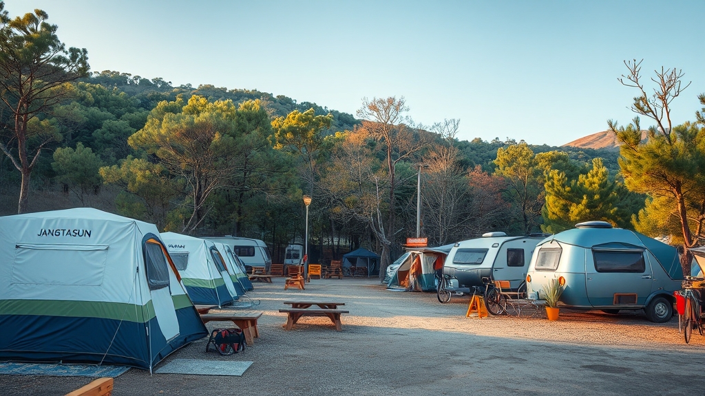 캠핑장 시설 완벽 분석 (realistic 스타일)