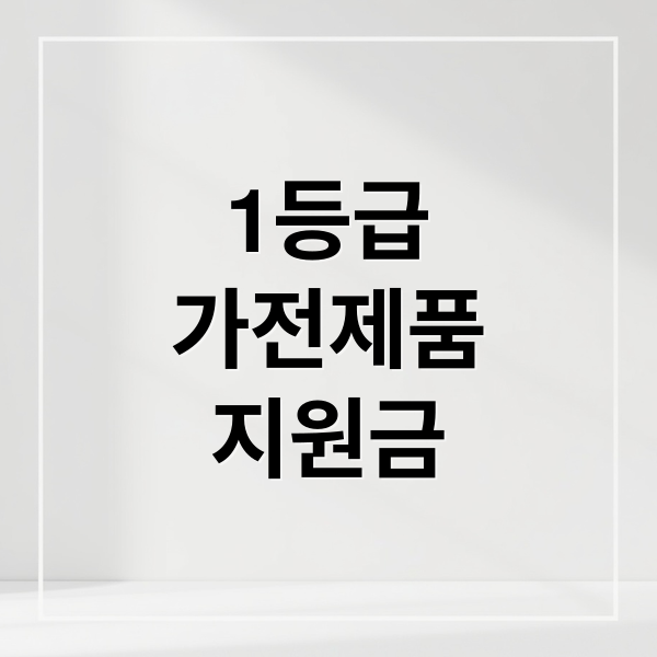 1등급
가전제품
지원금 (1등급 가전제품 정부지원금 환급금액)