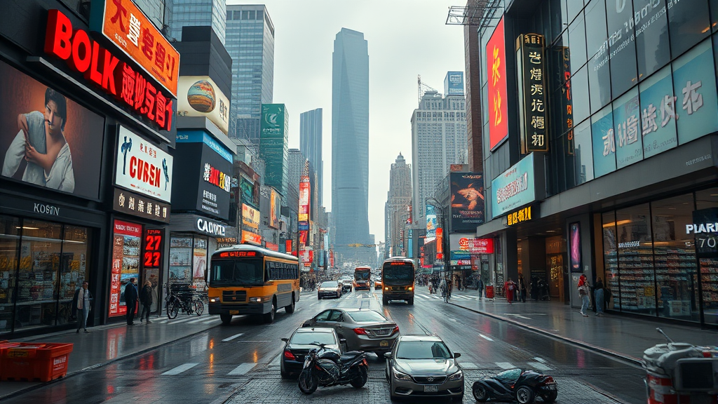 경제 동향 및 시장 분석 (realistic 스타일)