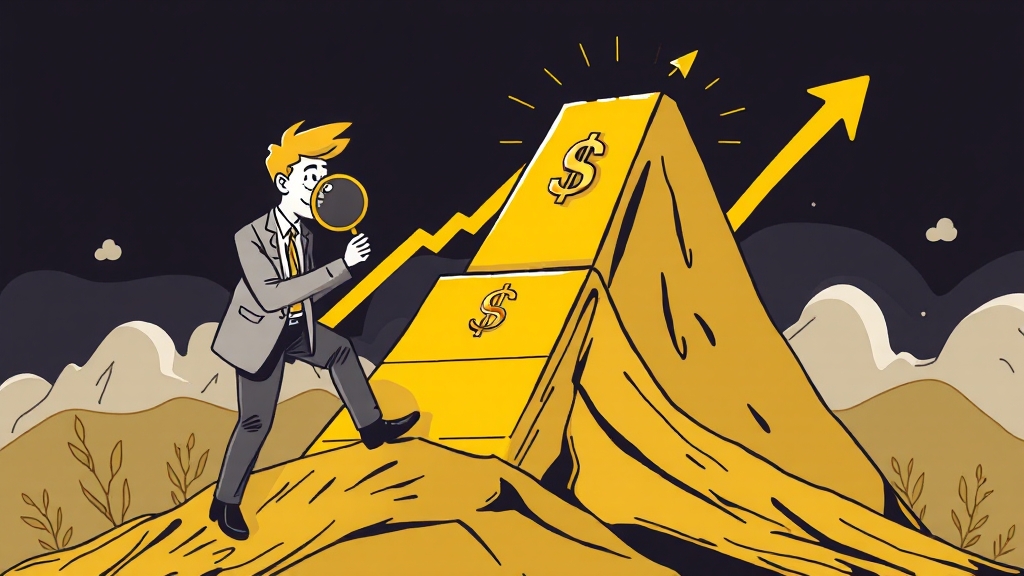 최근 금 시세 추이 및 전망 (illustration 스타일)