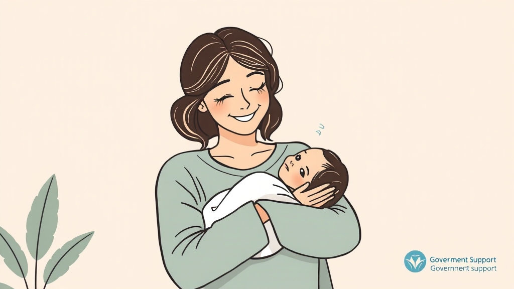 산후도우미 지원 사업 활용법 (illustration 스타일)