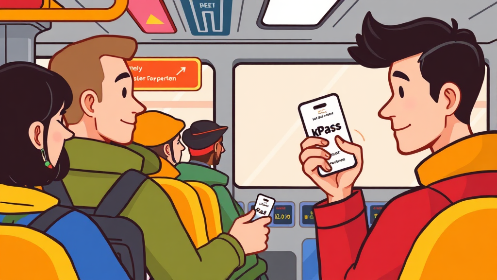 K패스 사용 시 주의사항 & 꿀팁 (cartoon 스타일)