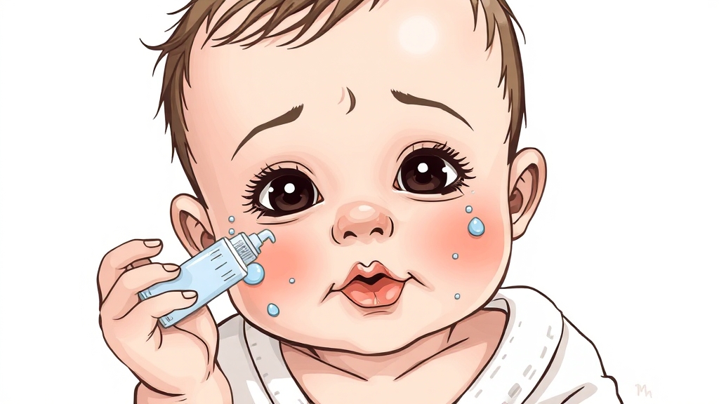 아토피 피부염 치료 및 관리 (illustration 스타일)