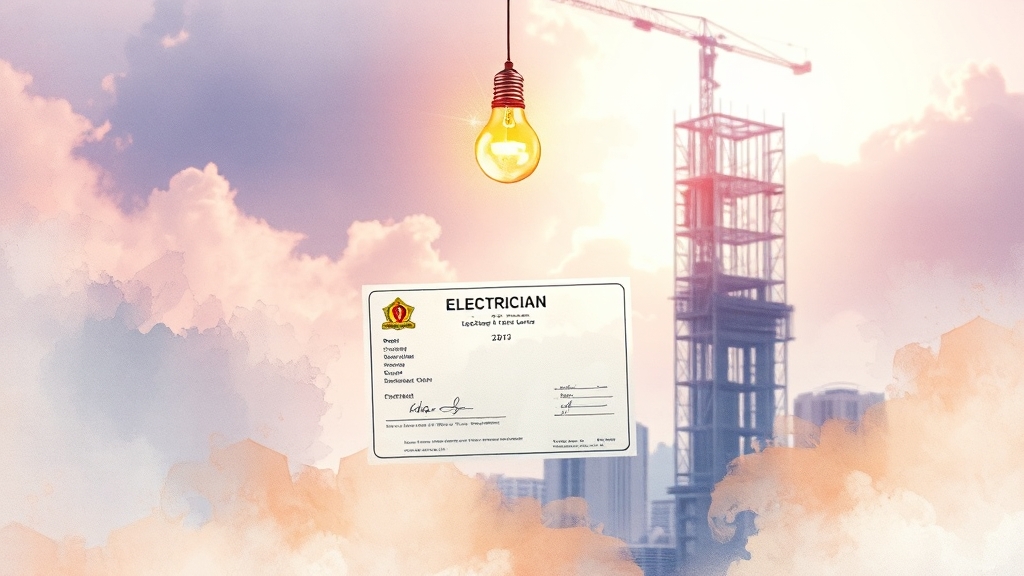 자격증 취득 후, 밝은 미래가 기다려요! (watercolor 스타일)