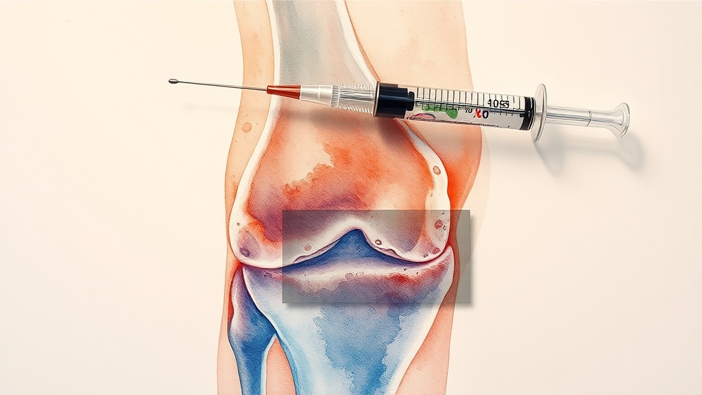 활액막염 진단 방법 (watercolor 스타일)
