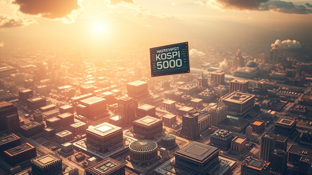 코스피 5000 시대 올까? (realistic 스타일)