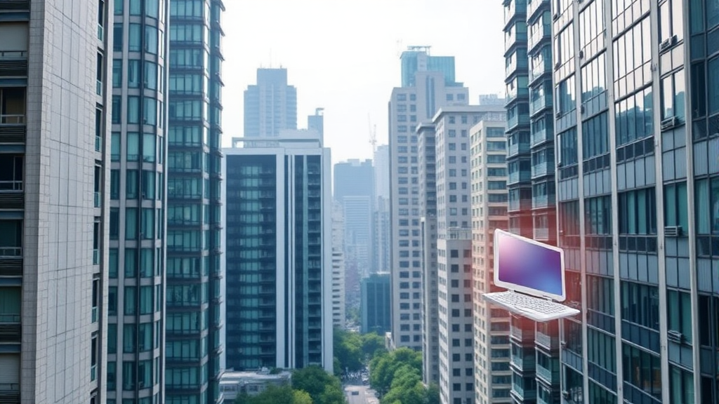 서울 오피스 공실률 현황 및 주요 원인 분석 (realistic 스타일)