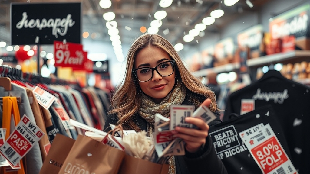 블랙프라이데이 쿠폰 활용 팁 (realistic 스타일)