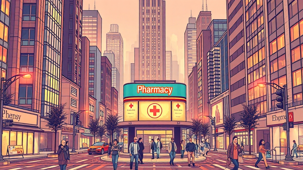 약국은 어떻게 운영될까요? (illustration 스타일)