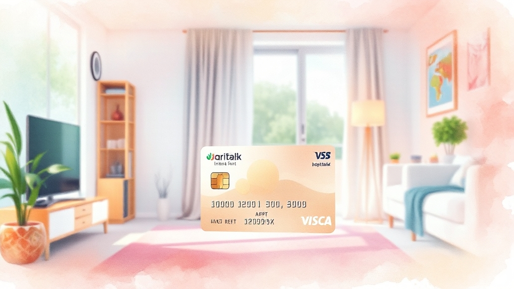 월세 카드결제, 어떻게 할까? (watercolor 스타일)