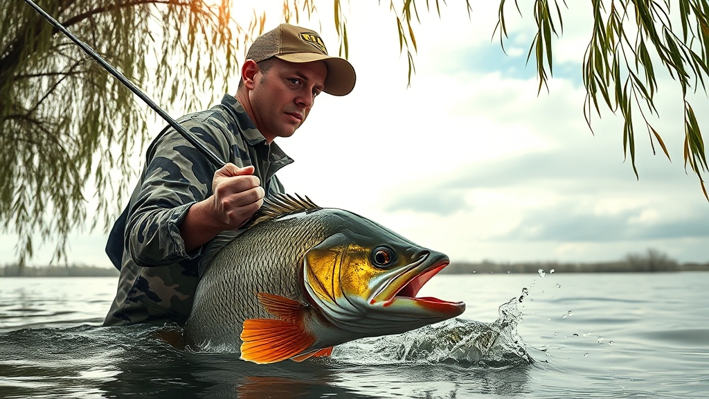 지그헤드와 웜 조합: 성공률 높이기 (realistic 스타일)