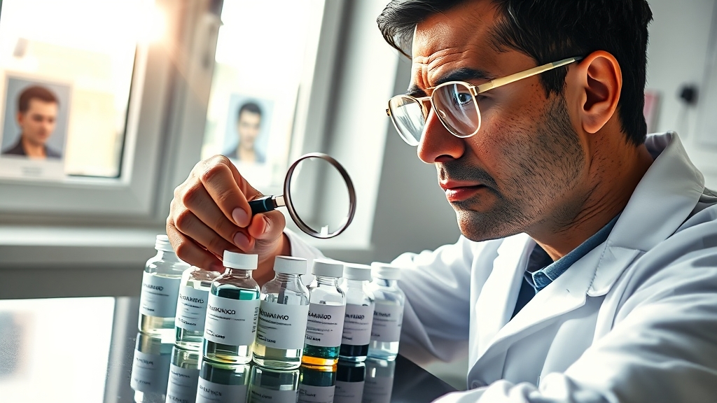 탈모 치료제 선택: 개인별 맞춤 전략 (realistic 스타일)