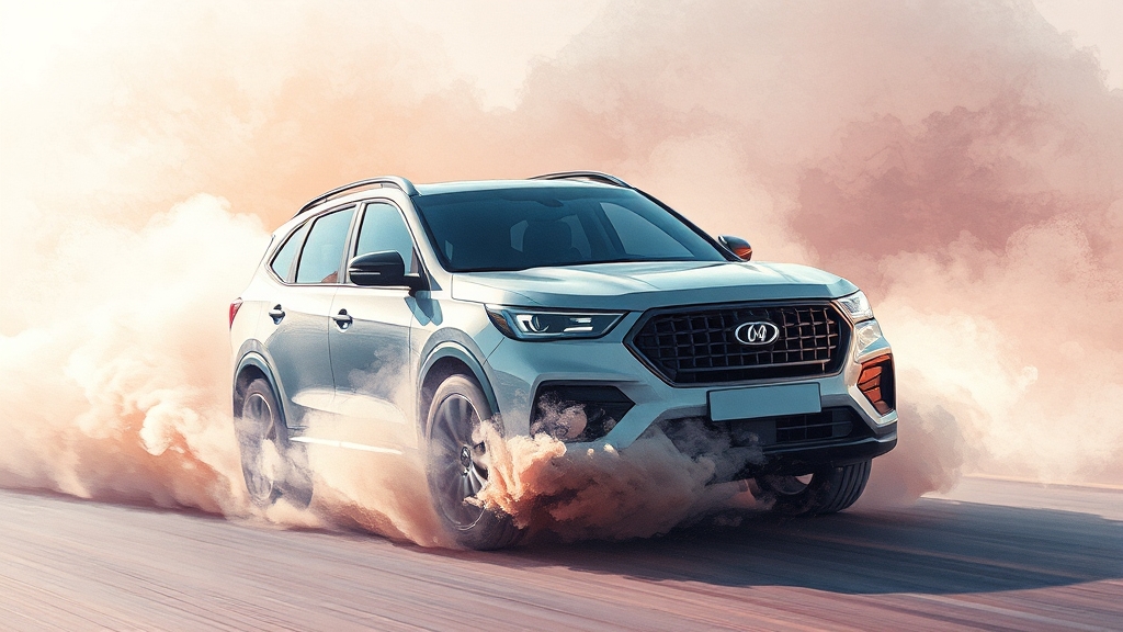 GV70 vs 경쟁 모델, 전문가 평가는? (watercolor 스타일)