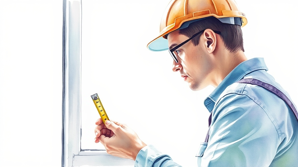 창문 크기, 이렇게 측정하세요! (watercolor 스타일)