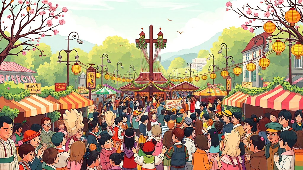 5월 축제, 최신 정보 확인 필수! (cartoon 스타일)