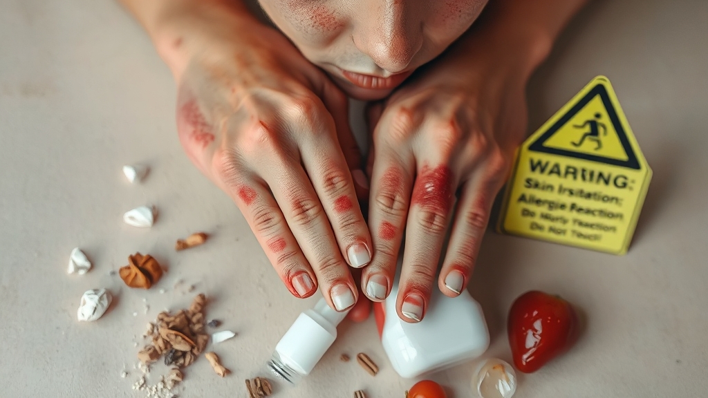 알레르기 & 자극 요인, 무엇이 있을까? (realistic 스타일)