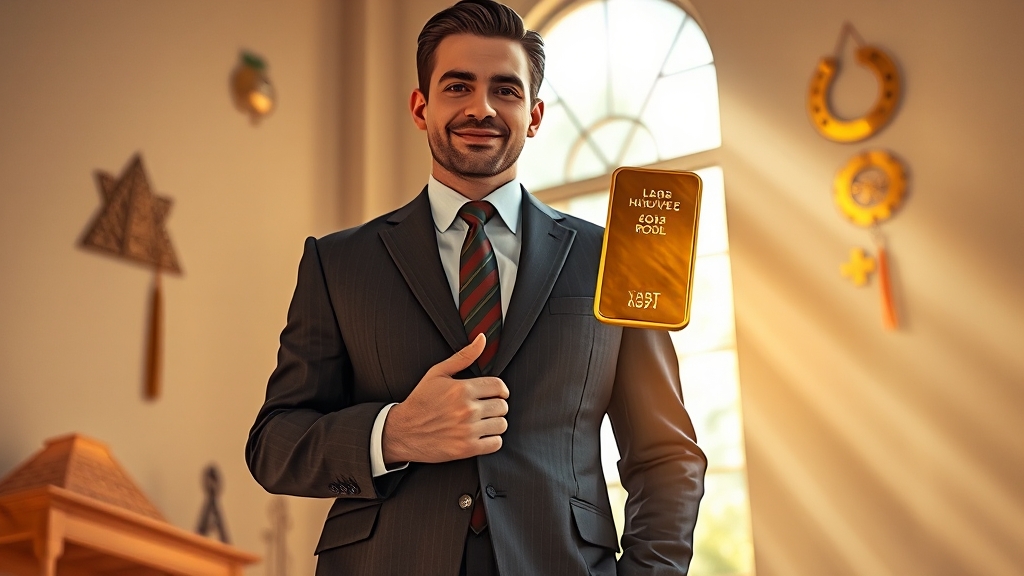 금 꿈, 행운의 상징일까? (realistic 스타일)