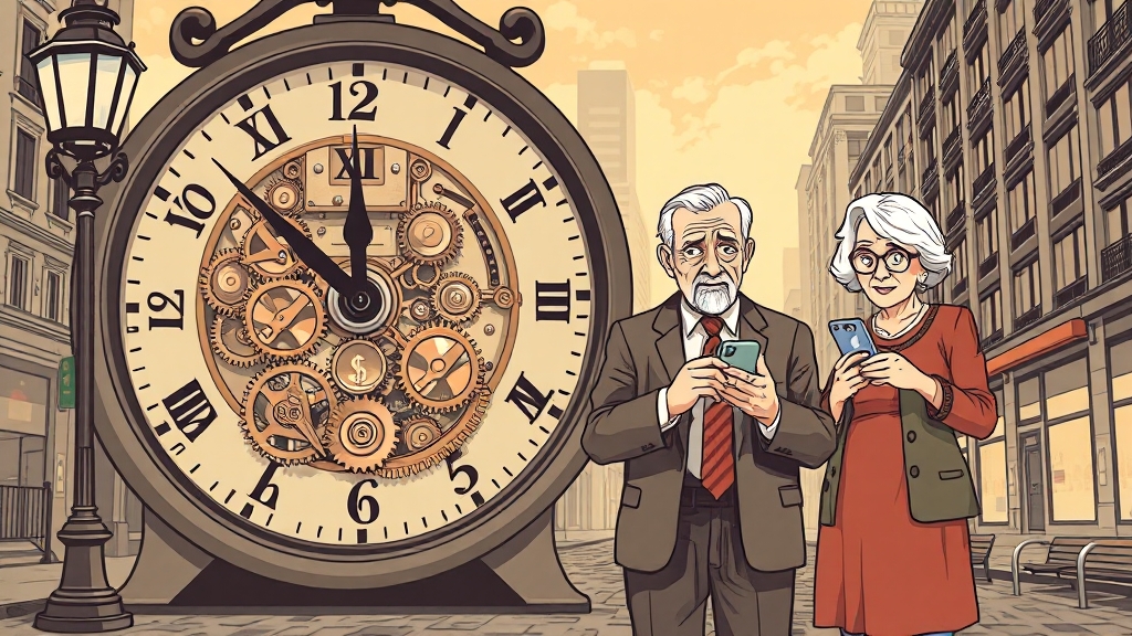 은행 영업시간, 앞으로 어떻게 바뀔까? (illustration 스타일)