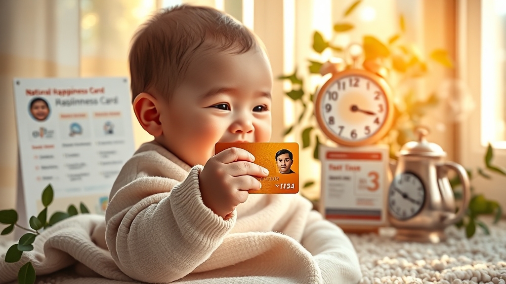 국민행복카드와 함께 편리하게 (realistic 스타일)