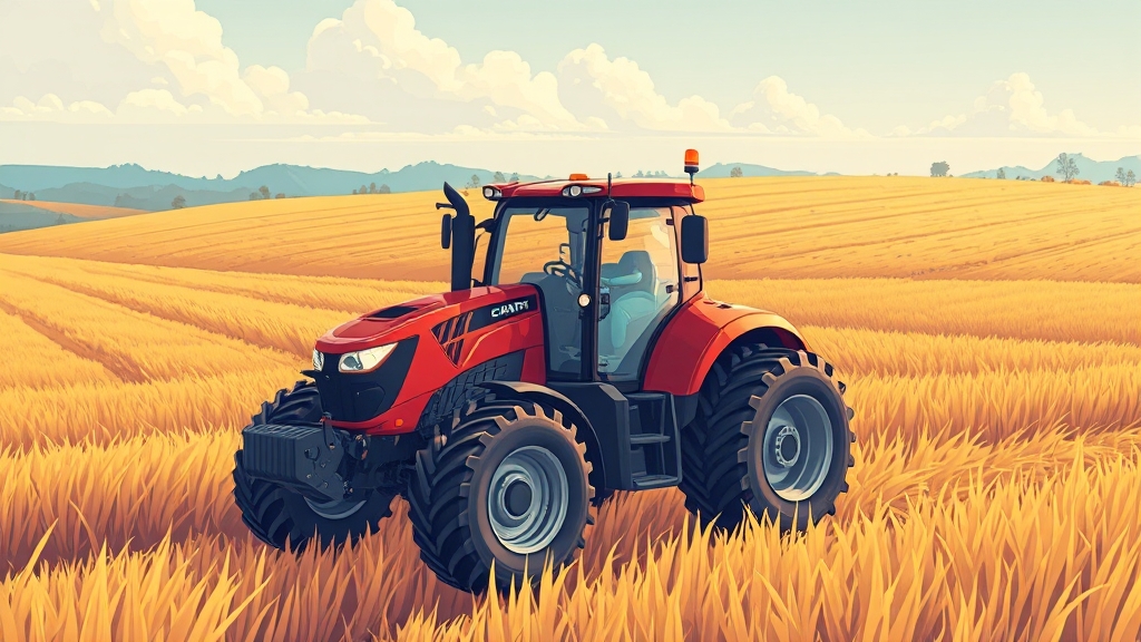 농기계 산업 트렌드 (illustration 스타일)