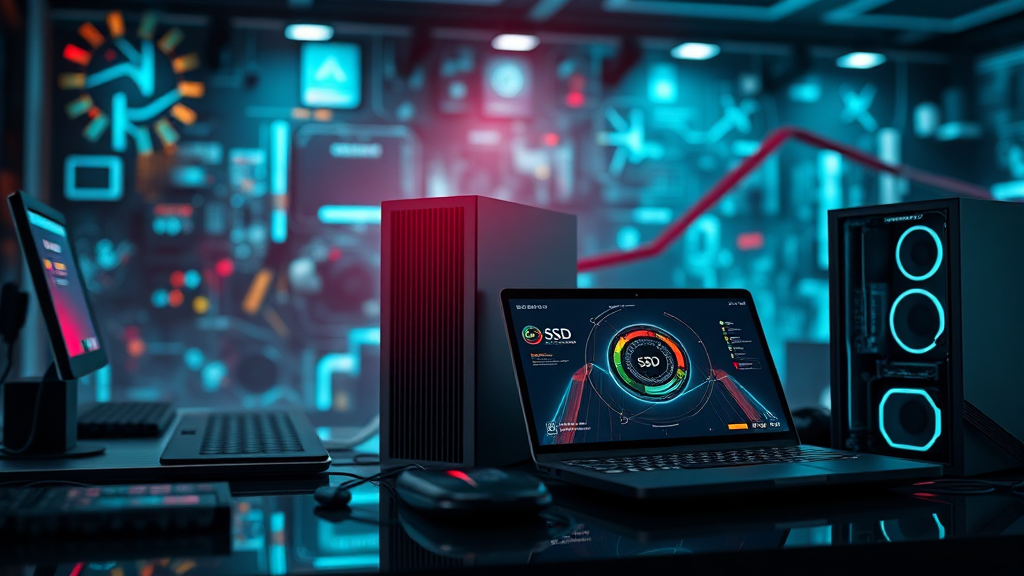 SSD 외 다른 부품 가격 상승 가능성과 영향 (realistic 스타일)