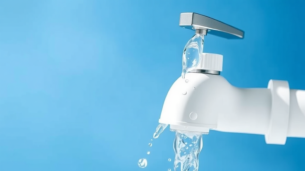 직수형 정수기의 위생 및 관리 (watercolor 스타일)