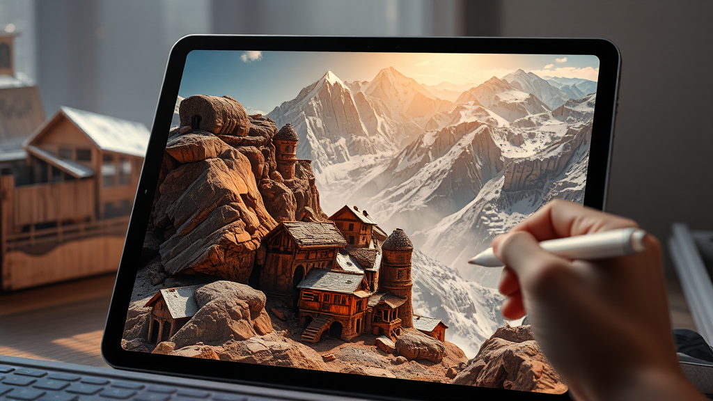 아이패드 11세대 가격 정보 (realistic 스타일)