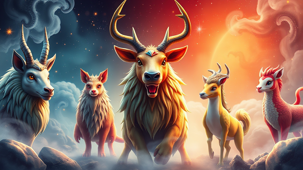 12간지의 현대적 활용: 드라마, 게임 속 띠 (realistic 스타일)