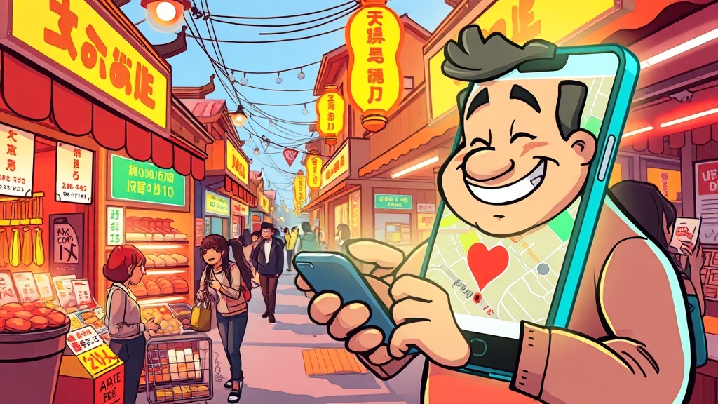 디지털 온누리상품권 사용처 (cartoon 스타일)