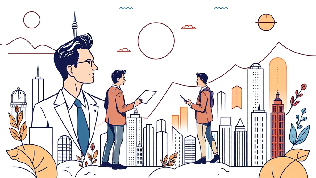 장기적 관점에서의 미국 증시 투자 가이드 (illustration 스타일)