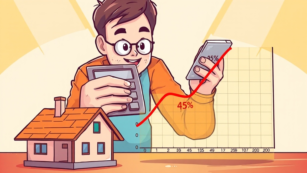 2025년 7월 DSR 3단계 규제 완벽 가이드: 계산기 활용부터 대출 전략 3 DSR 계산기, 똑똑하게 활용하는 법 (cartoon 스타일)