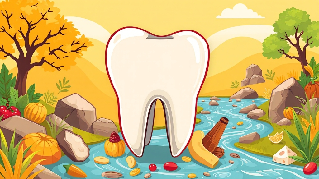 주요 성분별 효능과 효과 (cartoon 스타일)